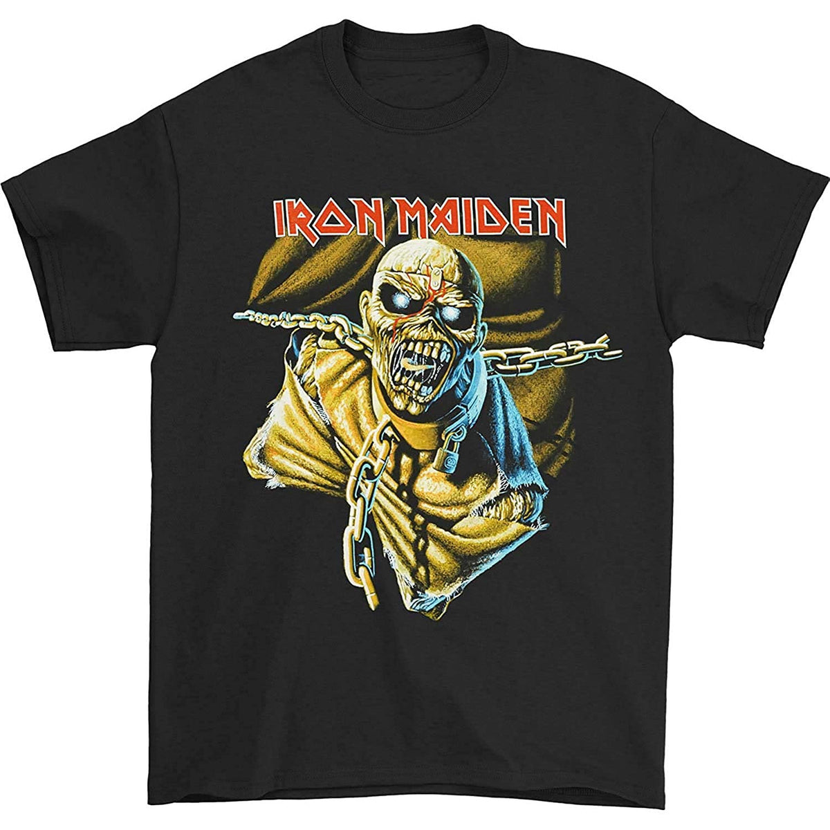 Iron Maiden - Pom Mens Overdye T Shirt Men's T-Shirts Old Glory Black MD