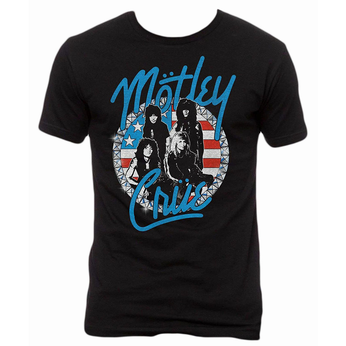 Motley Crue - Vintage Girls Studs Mens T Shirt Men's T-Shirts Old Glory Black MD