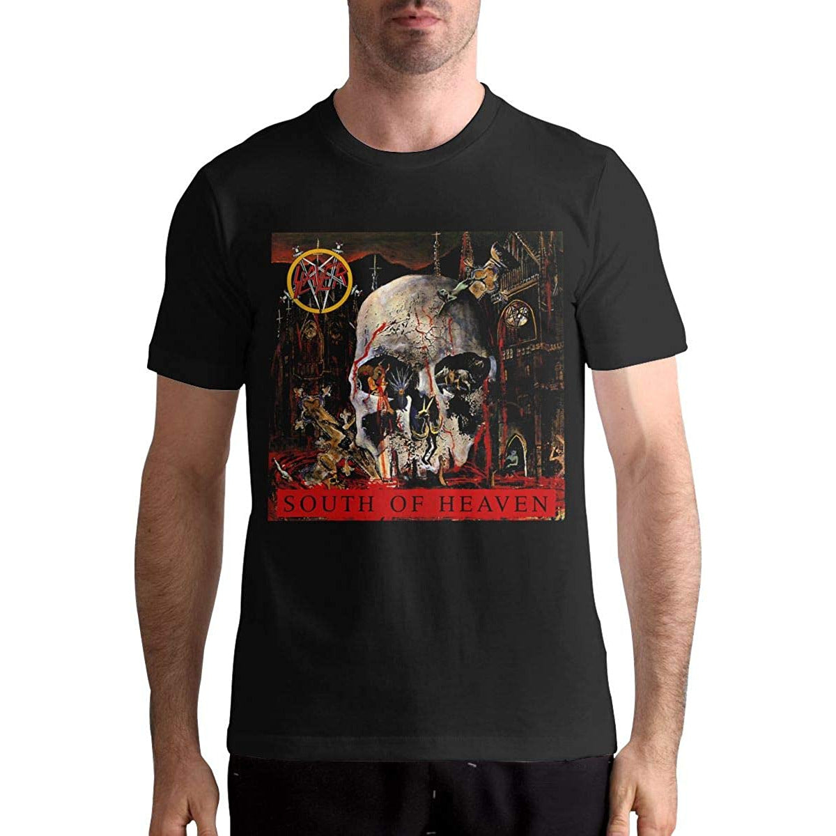 Slayer - South of Heaven Mens T Shirt Men's T-Shirts Old Glory Black MD
