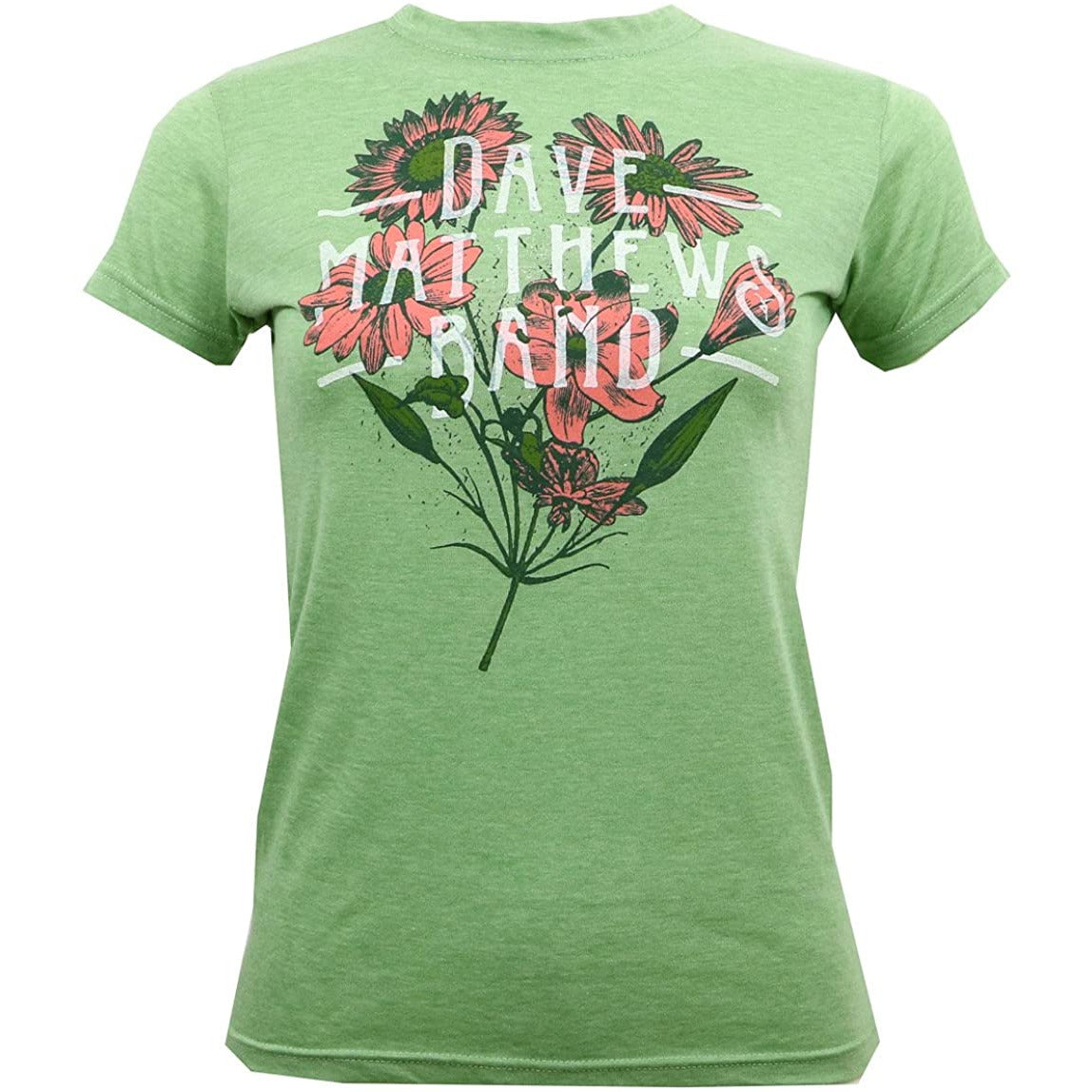 Dave Matthews Band - Flowers Juniors T Shirt Men's T-Shirts Old Glory Lime SM