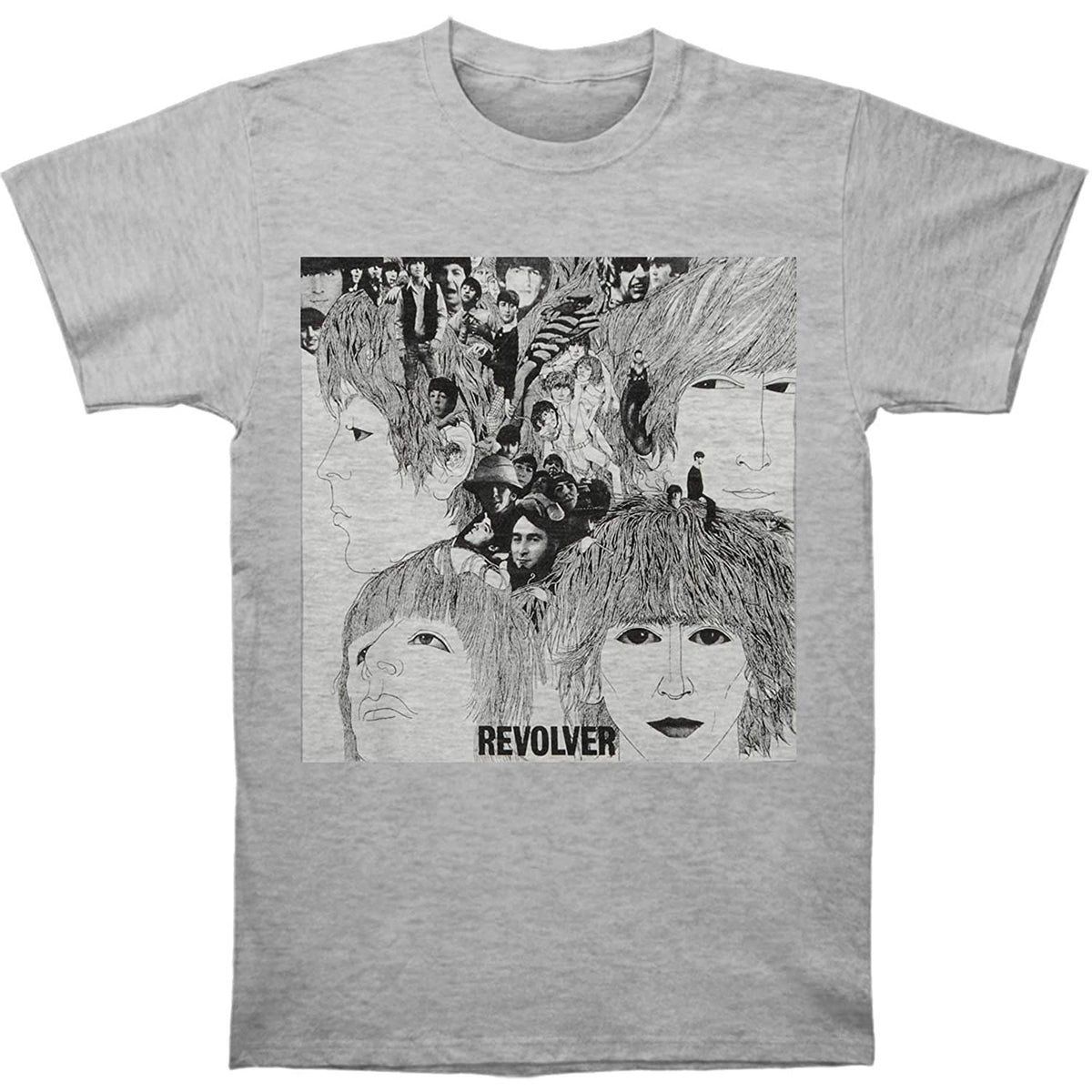 The Beatles - Revolver Mens T Shirt Men's T-Shirts Old Glory Grey MD