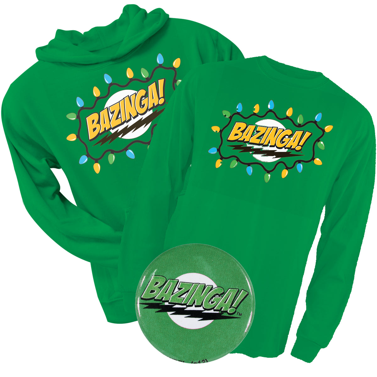 Big Bang Theory Ultimate Bazinga Christmas Gift Pack Men's Hoodies OldGlory.com SM
