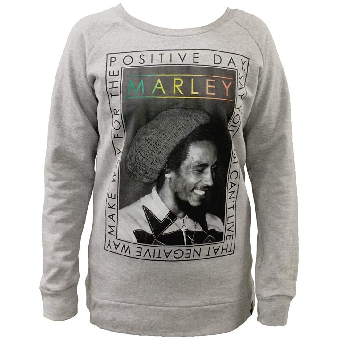 Bob Marley - Positive Day Juniors Sweatshirt Juniors Sweatshirts OldGlory.com SM