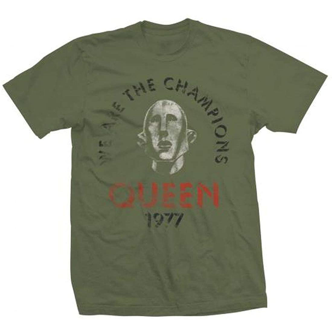 Queen - We are the Champions 1977 Mens T Shirt Men's T-Shirts OldGlory.com MD