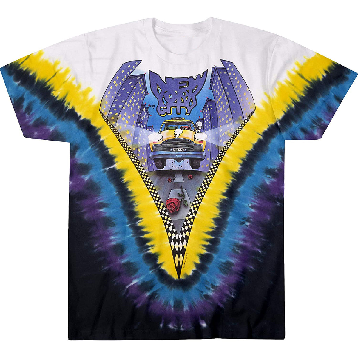 Grateful Dead - Taxi Tie Dye Mens T Shirt Men's T-Shirts Old Glory MD Multi