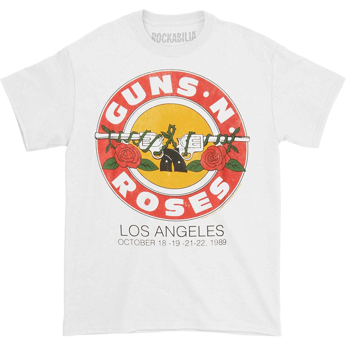 Guns N Roses - LA Bullet Mens T Shirt Men's T-Shirts Old Glory White MD