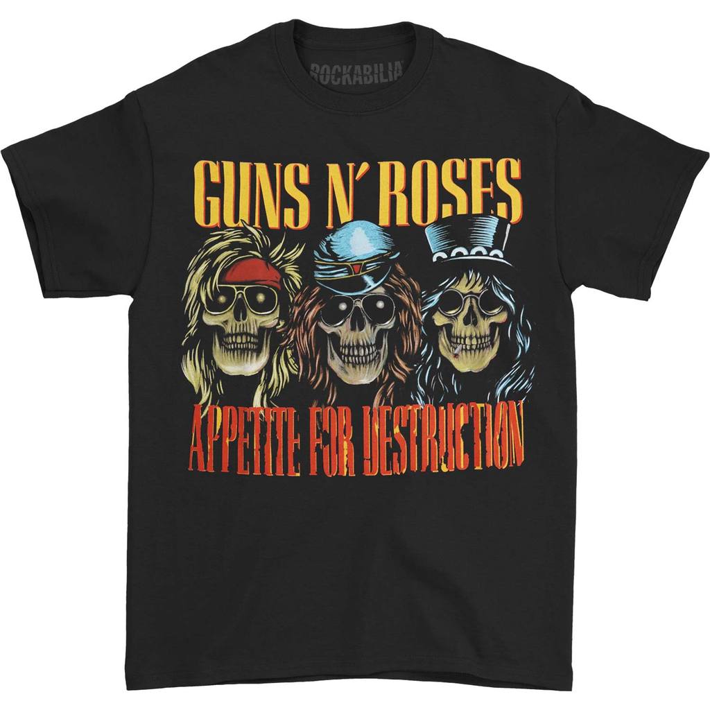 Guns N Roses - AFD Skulls Mens T Shirt Men's T-Shirts Guns N' Roses MD
