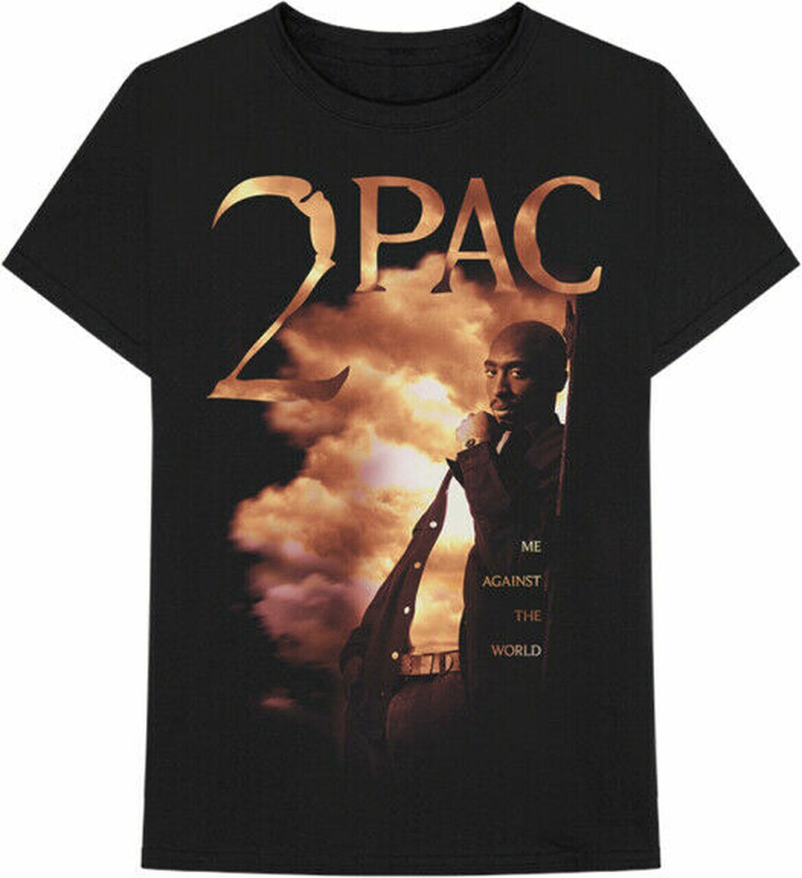 Tupac - MATW Photo Mens T Shirt Men's T-Shirts Tupac MD Black