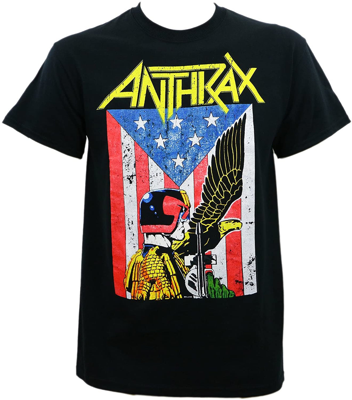 Anthrax - Dredd Eagle Mens T Shirt Men's T-Shirts Anthrax