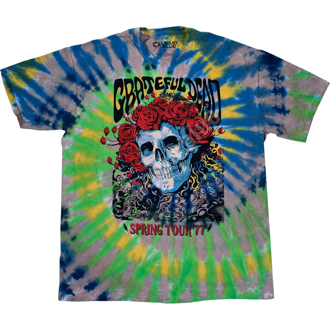 Grateful Dead - Bertha 77 Tie Dye Mens T Shirt Men's T-Shirts Old Glory MD Multi