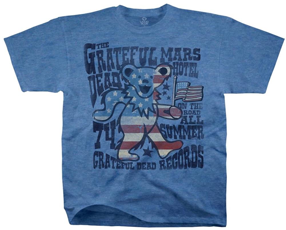 Grateful Dead - Mars Hotel Mens T Shirt Men's T-Shirts Old Glory MD Heather Blue