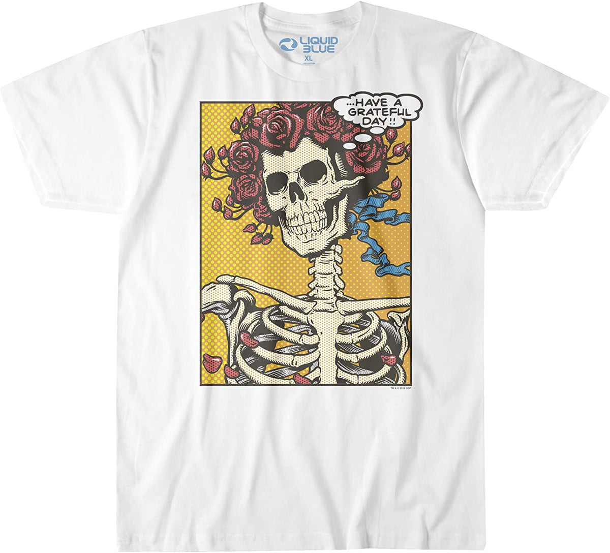 Grateful Dead - Pop Art Bertha Mens T Shirt Men's T-Shirts Old Glory MD White