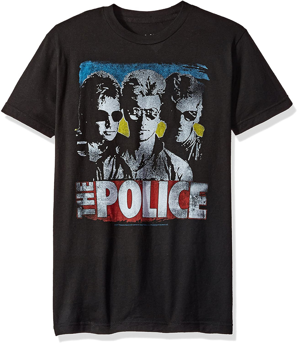 The Police - Greatest Hits Mens T Shirt Men's T-Shirts Old Glory MD Black
