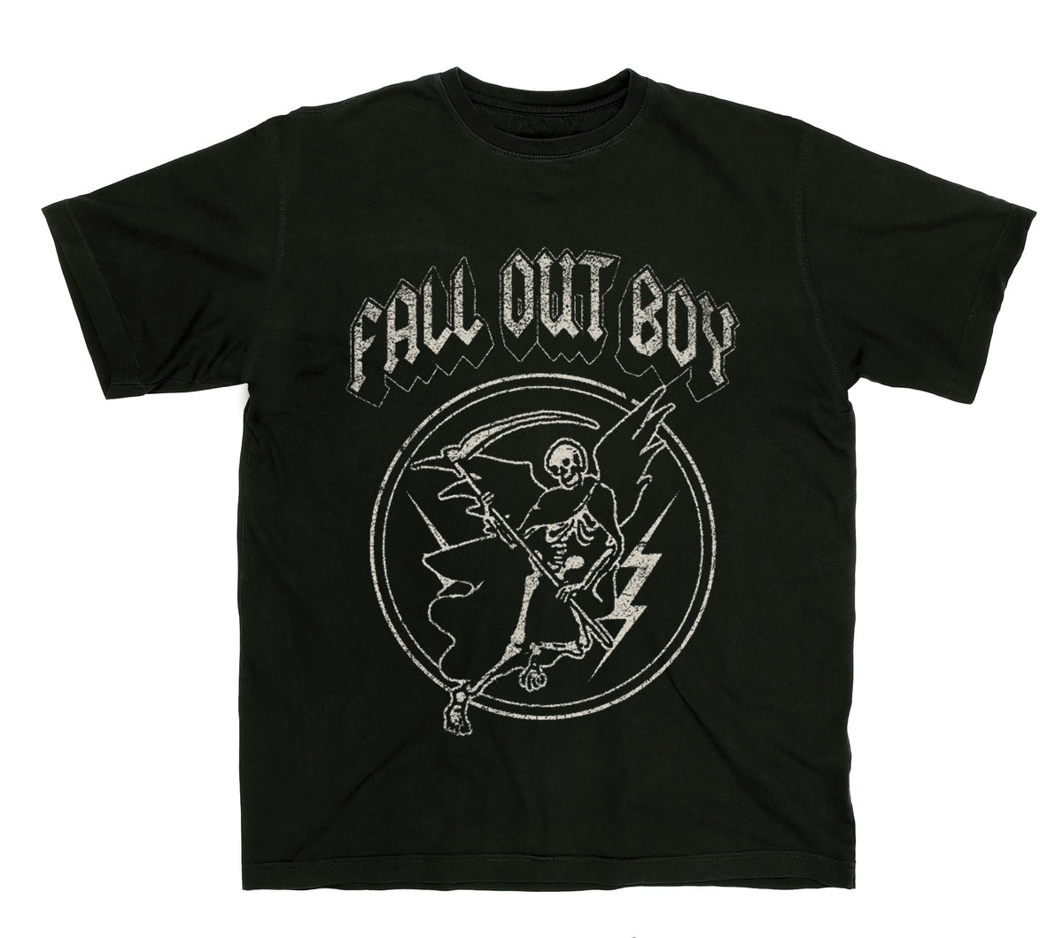 Fall Out Boy - Flying Reaper Mens T Shirt Men's T-Shirts Fall Out Boy MD Black