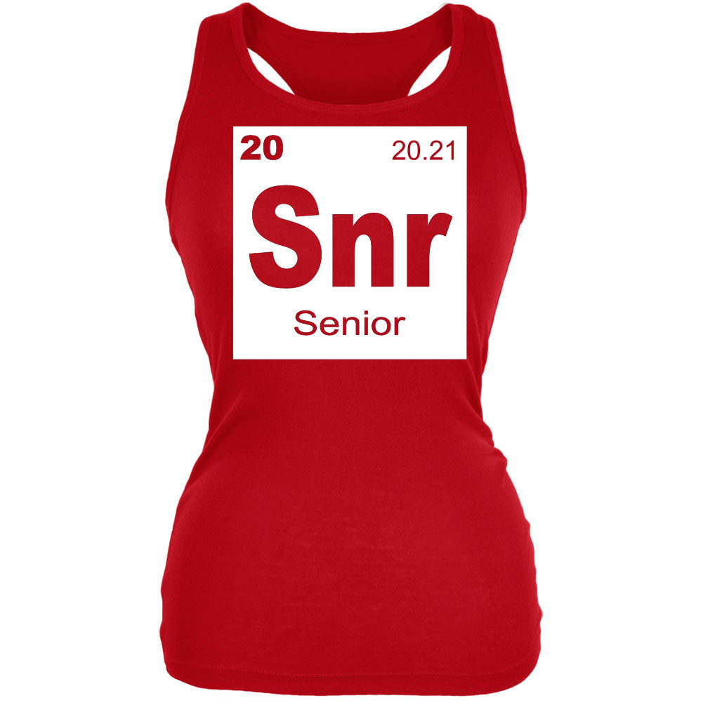 Senior Periodic Table 2021 Graduation Juniors Soft Tank Top Juniors Tank Tops Graduation SM Red