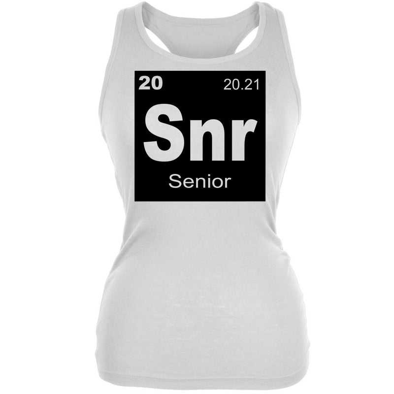 Senior Periodic Table 2021 Graduation Juniors Soft Tank Top Juniors Tank Tops Graduation SM White
