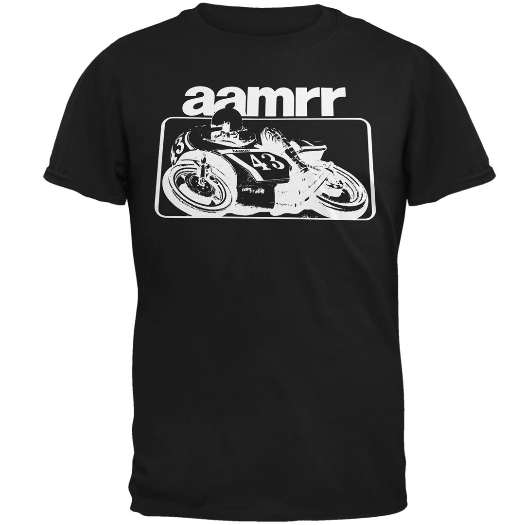 #43 AAMRR Mike Baldwin Mens T Shirt Men's T-Shirts Old Glory SM Black
