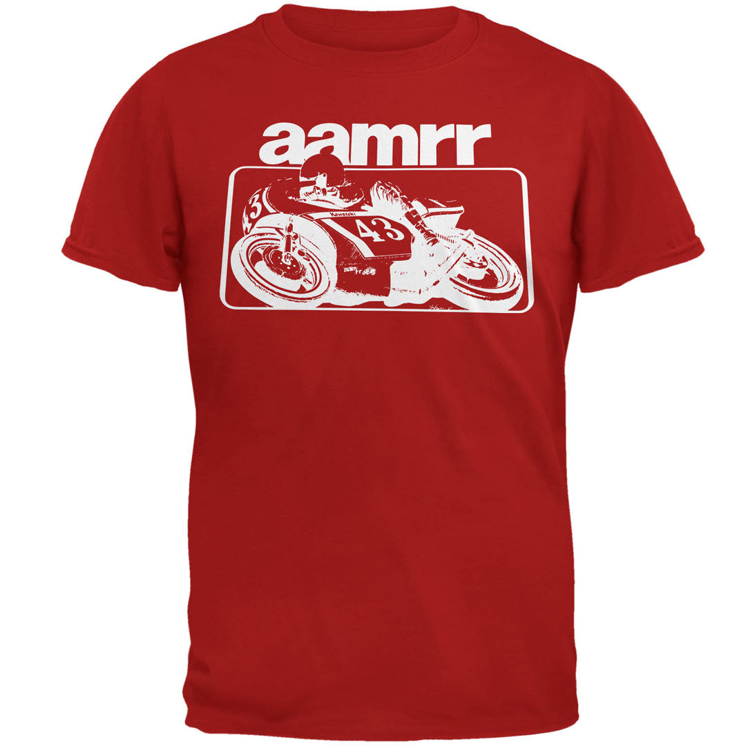 #43 AAMRR Mike Baldwin Mens T Shirt Men's T-Shirts Old Glory SM Red