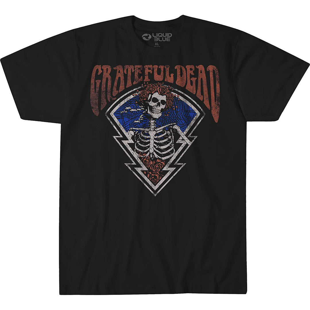 Grateful Dead - Bertha Icon Mens T Shirt Men's T-Shirts Liquid Blue MD Black