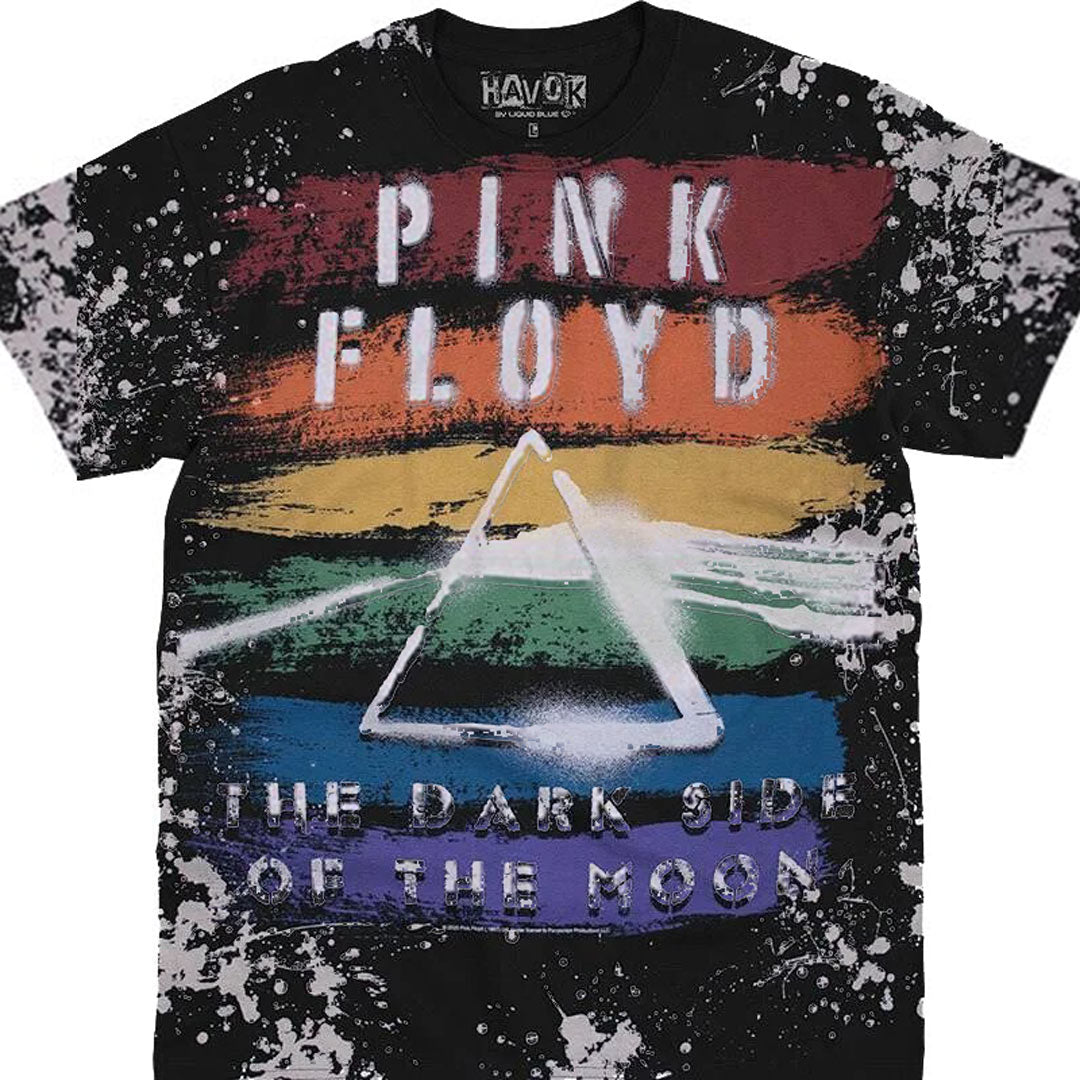 Pink Floyd - Spectrum Havok Mens T Shirt Men's T-Shirts Liquid Blue MD Black