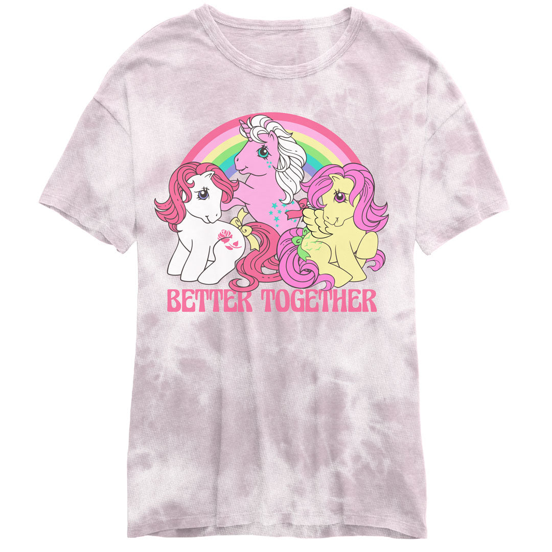 My Little Pony - Better Together Juniors Tie Dye T Shirt Juniors T-Shirts Isaac Morris SM Multi