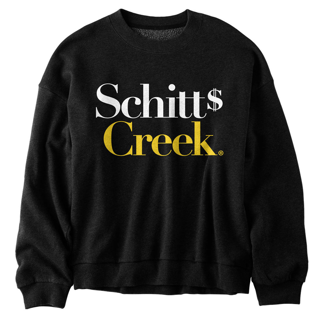 Schitt's Creek - Logo Juniors Sweatshirt Juniors Sweatshirts Isaac Morris SM Black