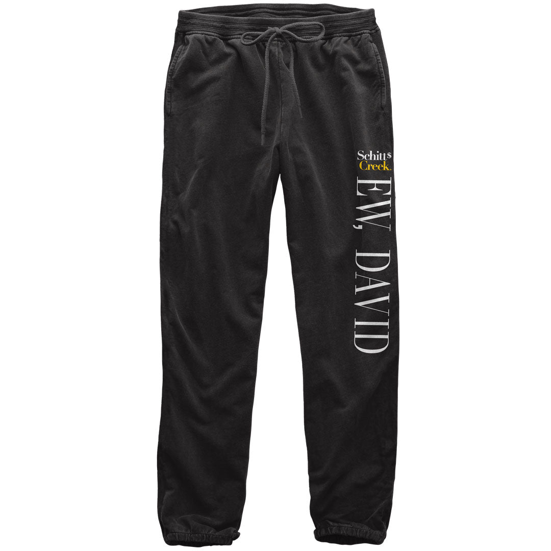 Schitt's Creek - Ew David Mens Joggers Men's Sweatpants Isaac Morris SM Black