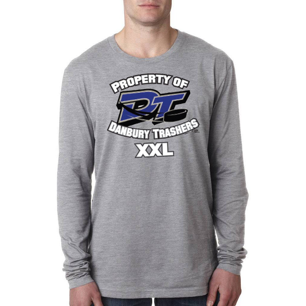 Danbury Trashers - Property of XXL Mens Long Sleeve T Shirt Men's Long Sleeves Danbury Trashers SM