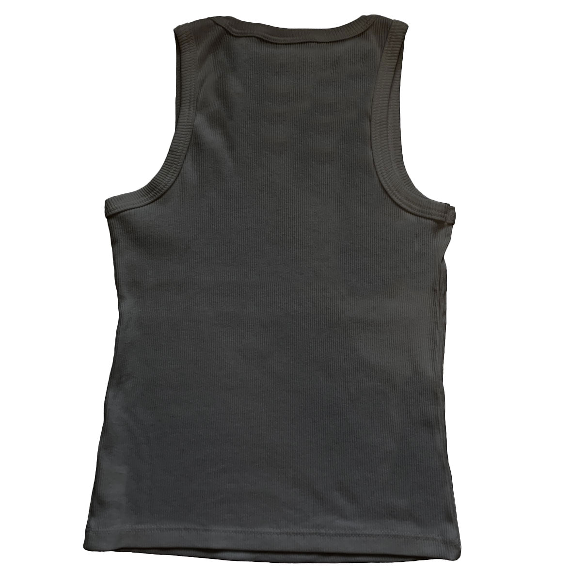 Black and White Big Kid Ribbed Tanks Youth Tank Tops Old Glory
