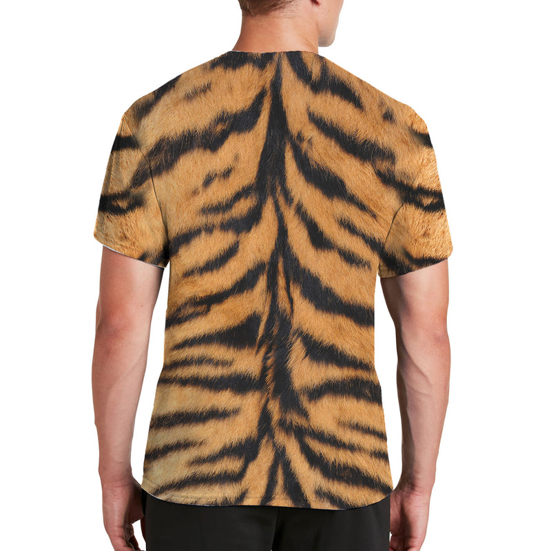 Halloween Costume Tiger All Over Mens Costume T Shirt with Tiger Ears Headband Shirts Old Glory