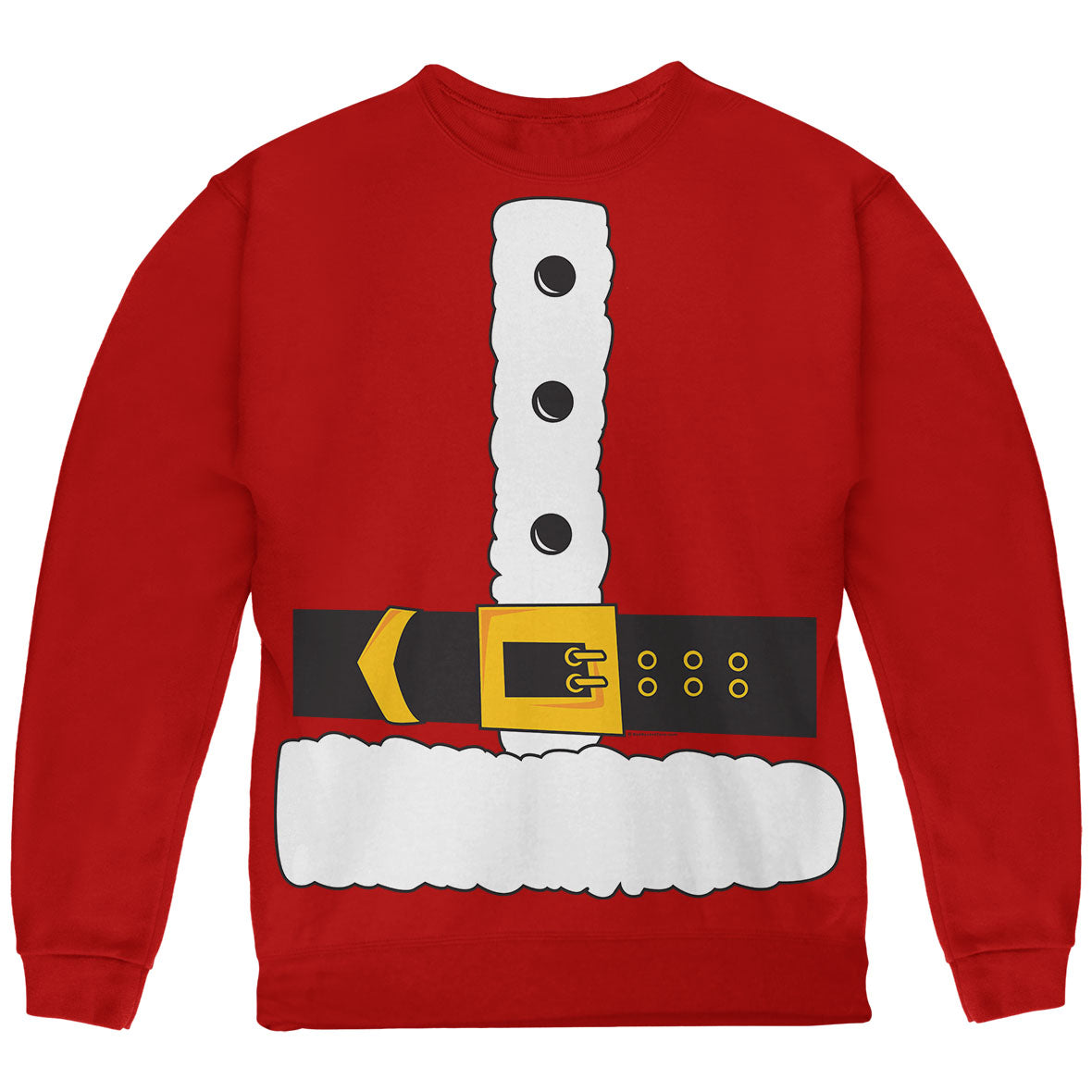 Christmas Costume Santa Claus Big Kids Costume Crewneck Sweatshirt with Santa Hat Youth Sweatshirts Old Glory