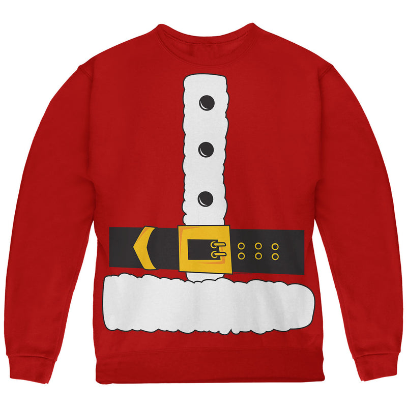 Christmas Costume Santa Claus Big Kids Costume Crewneck Sweatshirt with Santa Hat Youth Sweatshirts Old Glory