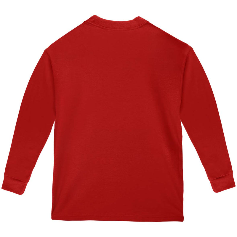 Big Tree Rex T Rex Ugly Christmas Sweater Big Kids Long Sleeve T Shirt with Santa Hat Youth Long Sleeves Old Glory