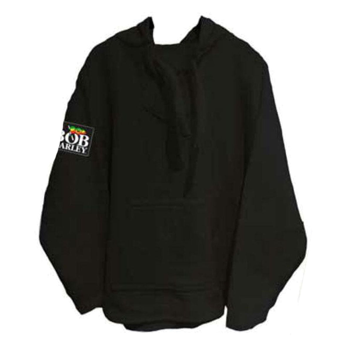 Bob Marley - Rasta Frame Mens Pullover Baja Hoodie Men's Baja Hoodies Old Glory MD Black