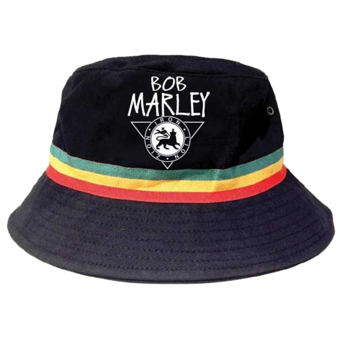 Bob Marley - Iron Lion Zion Mens Bucket Hat Bucket Hats Old Glory OS Black