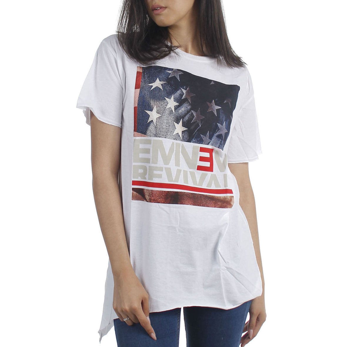 Eminem - Revival Juniors T Shirt Juniors T-Shirts Bravado MD White
