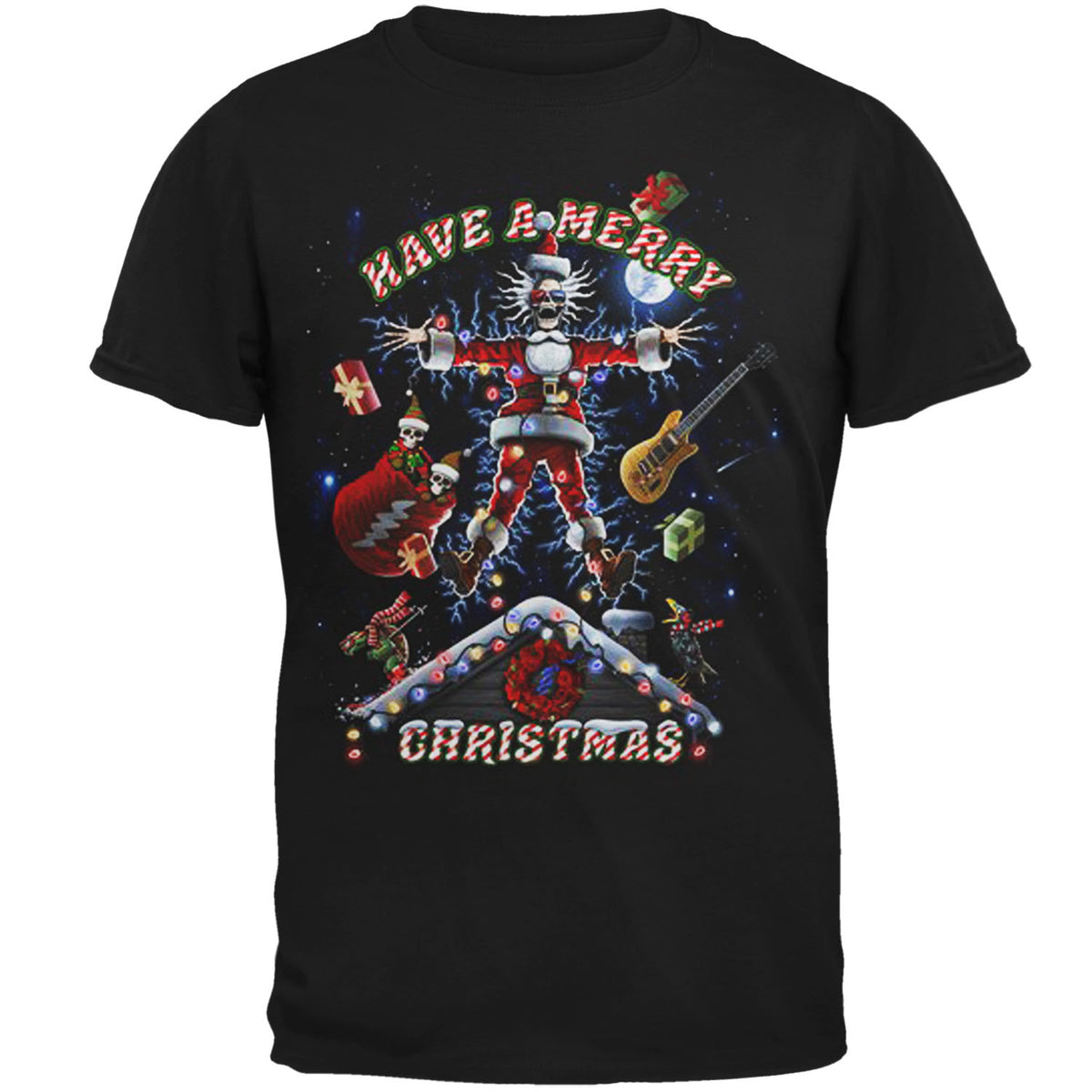 Grateful Dead - Xmas Shocker Mens T Shirt Men's T-Shirts Liquid Blue MD Black
