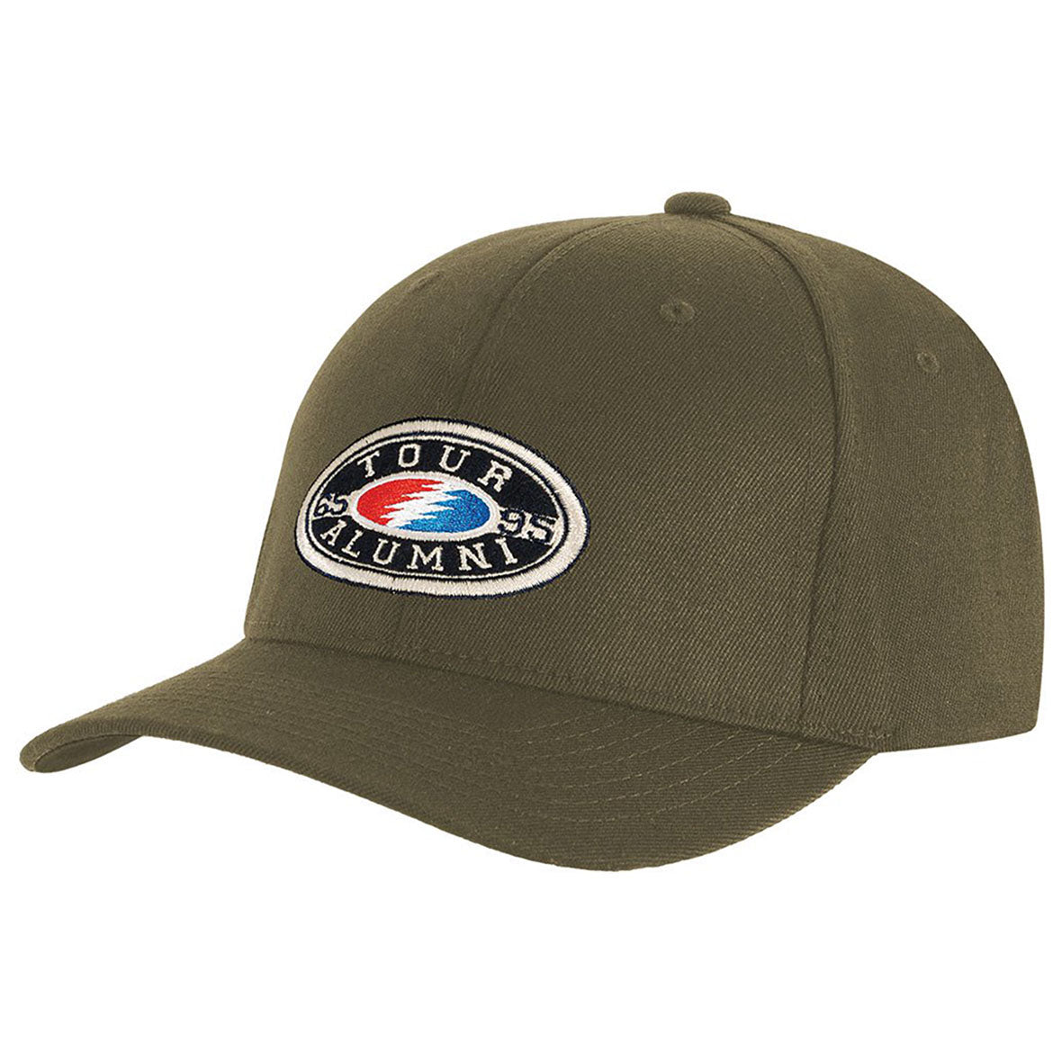 Grateful Dead - Tour Alumni Bot Mens Adjustable Baseball Cap Adjustable Baseball Caps Liquid Blue OS Olive