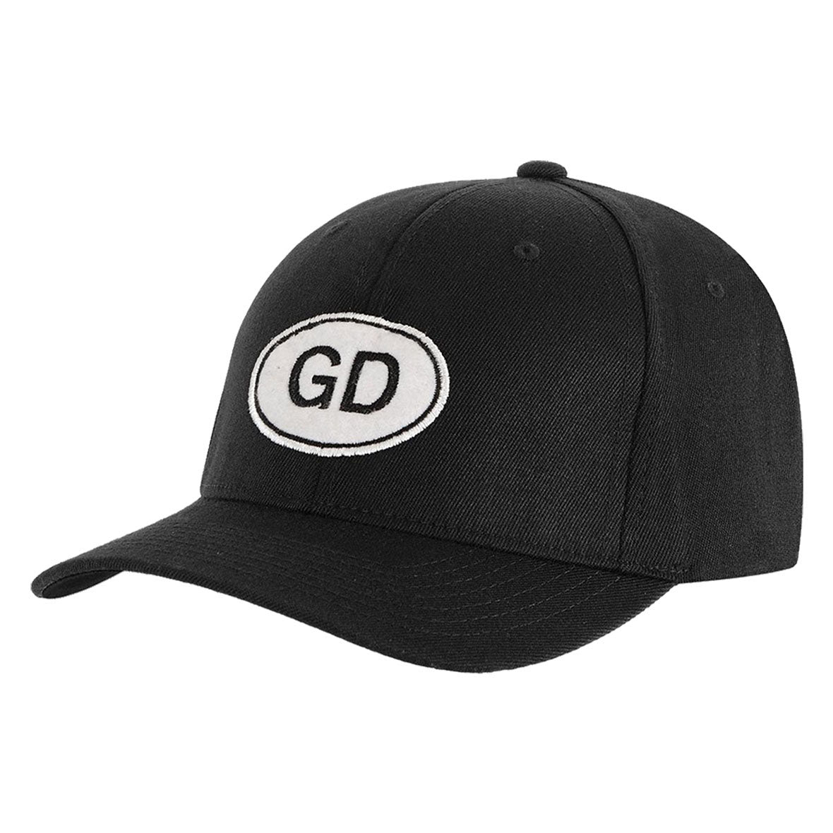 Grateful Dead - GD Oval Mens Adjustable Baseball Cap Adjustable Baseball Caps Liquid Blue OS Black