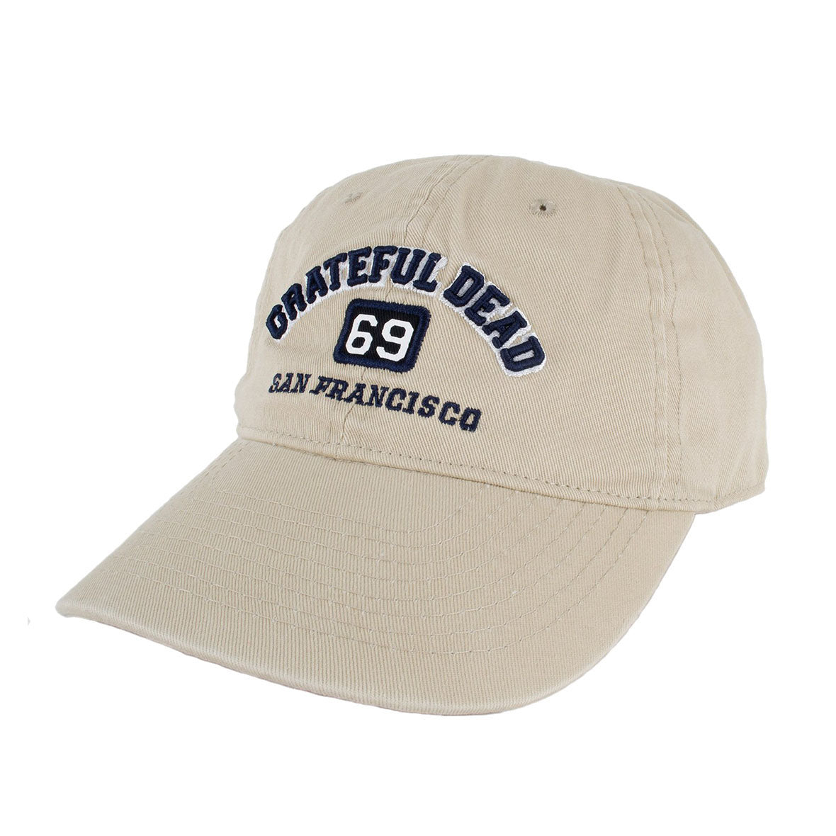 Grateful Dead - San Francisco 69 Mens Adjustable Baseball Cap Adjustable Baseball Caps Liquid Blue OS Khaki