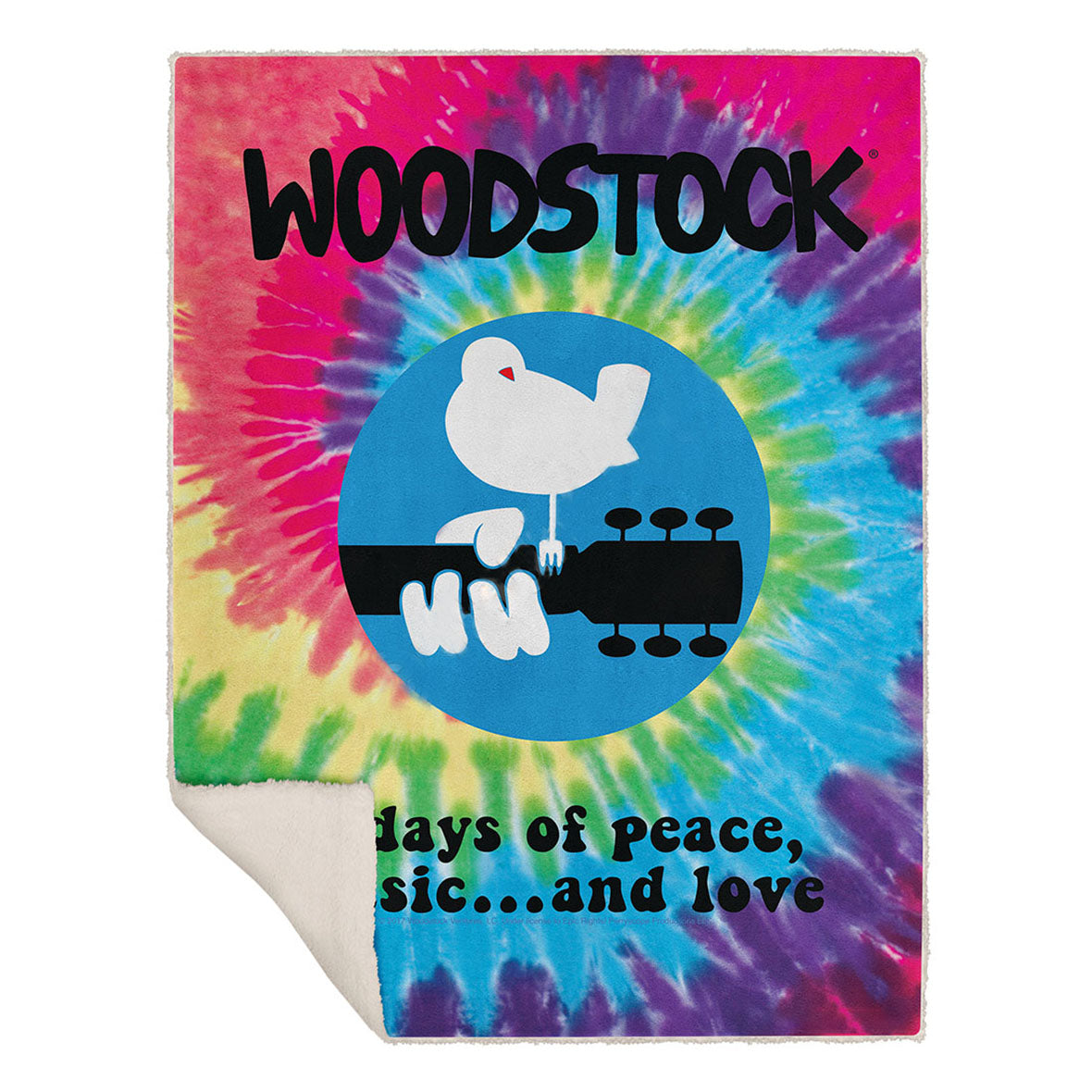 Woodstock - Spiral 50x60 Fleece Blanket Blankets & Throws Liquid Blue OS Multi