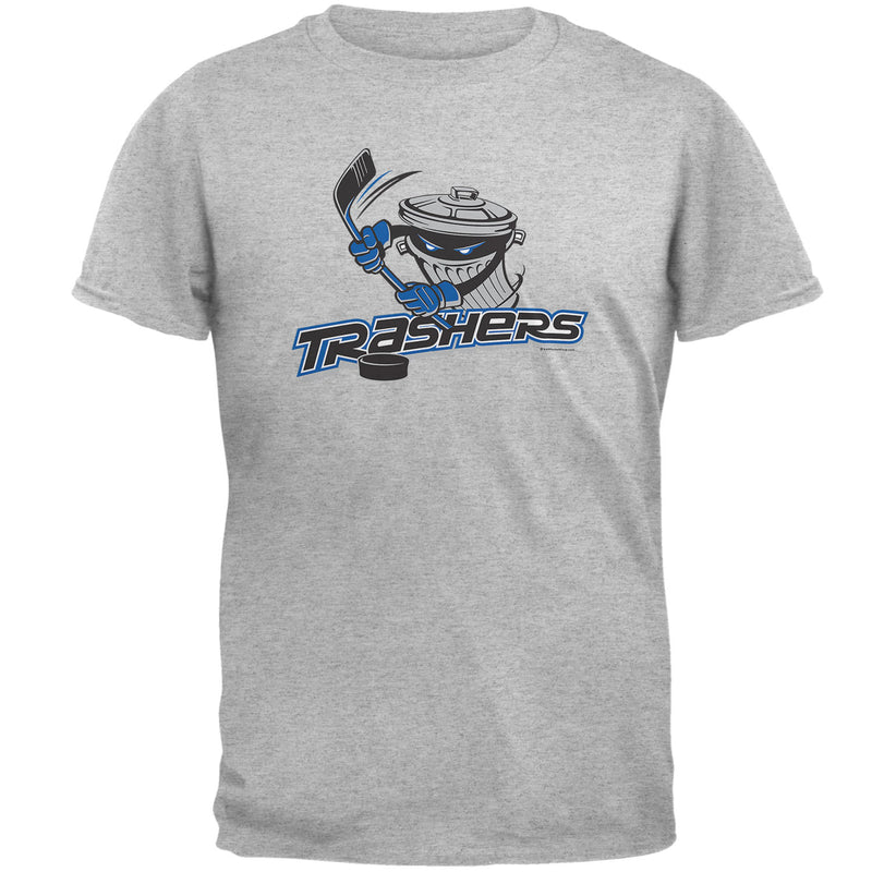 Danbury Trashers - Logo Mens T Shirt Men's T-Shirts Old Glory SM Heather Grey
