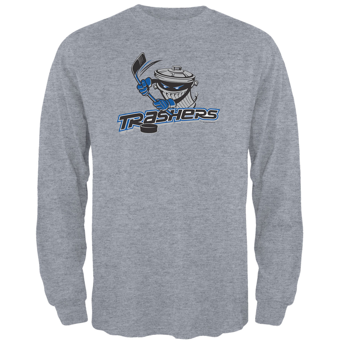Danbury Trashers - Logo Mens Long Sleeve T Shirt Men's Long Sleeves Old Glory SM Heather Grey