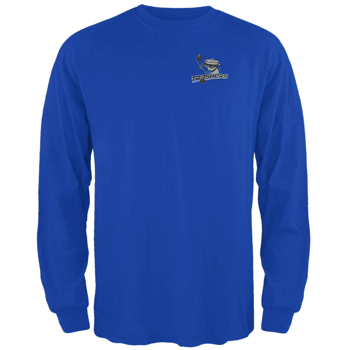 Danbury Trashers - Chest Logo Mens Long Sleeve T Shirt Men's Long Sleeves Old Glory SM Royal