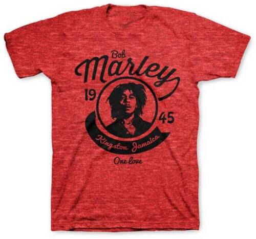 Bob Marley - Kingston One Love Mens Soft T Shirt Men's T-Shirts Zion MD Red