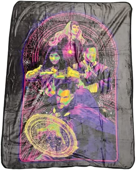 Dr Strange - Group Fight Pose Fleece Blanket Blankets & Throws Surreal Entertainment OS Multi