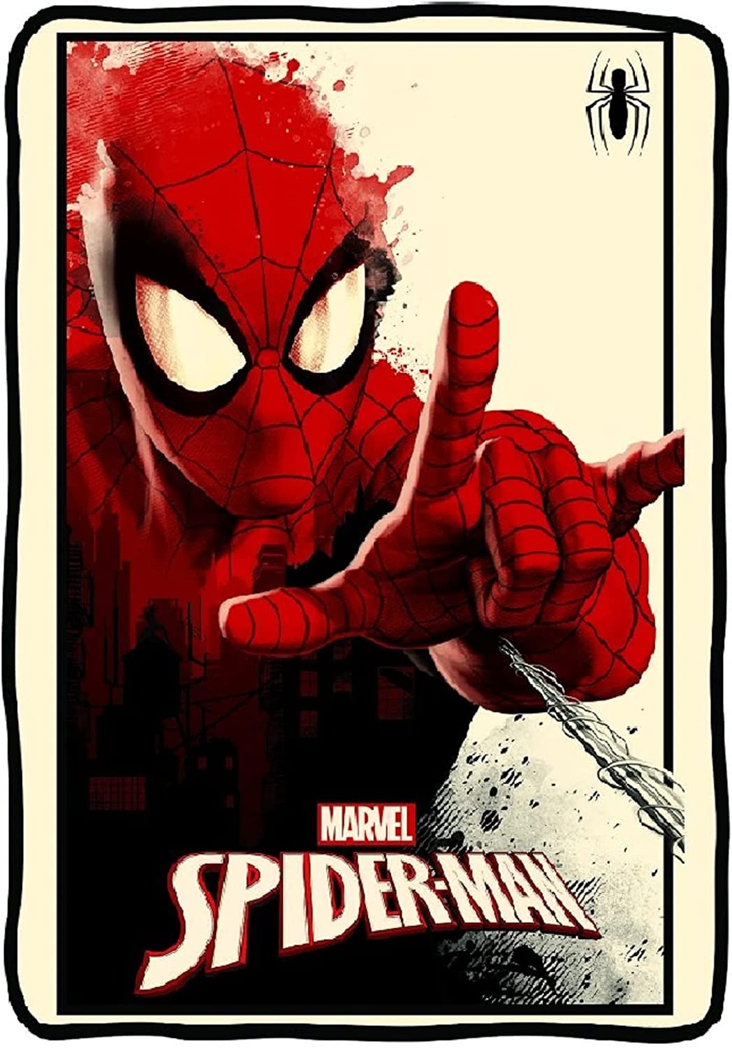 Spider-Man - Artistic Web Slinging Fleece Blanket Blankets & Throws Surreal Entertainment OS Multi