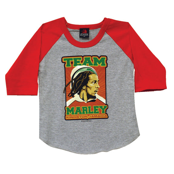Bob Marley - Team Marley Toddler 3/4 T-Shirt Toddler T-Shirts Bob Marley