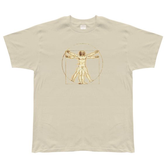 Vitruvian Man Mens T-Shirt Men's T-Shirts Old Glory 2XL Tan