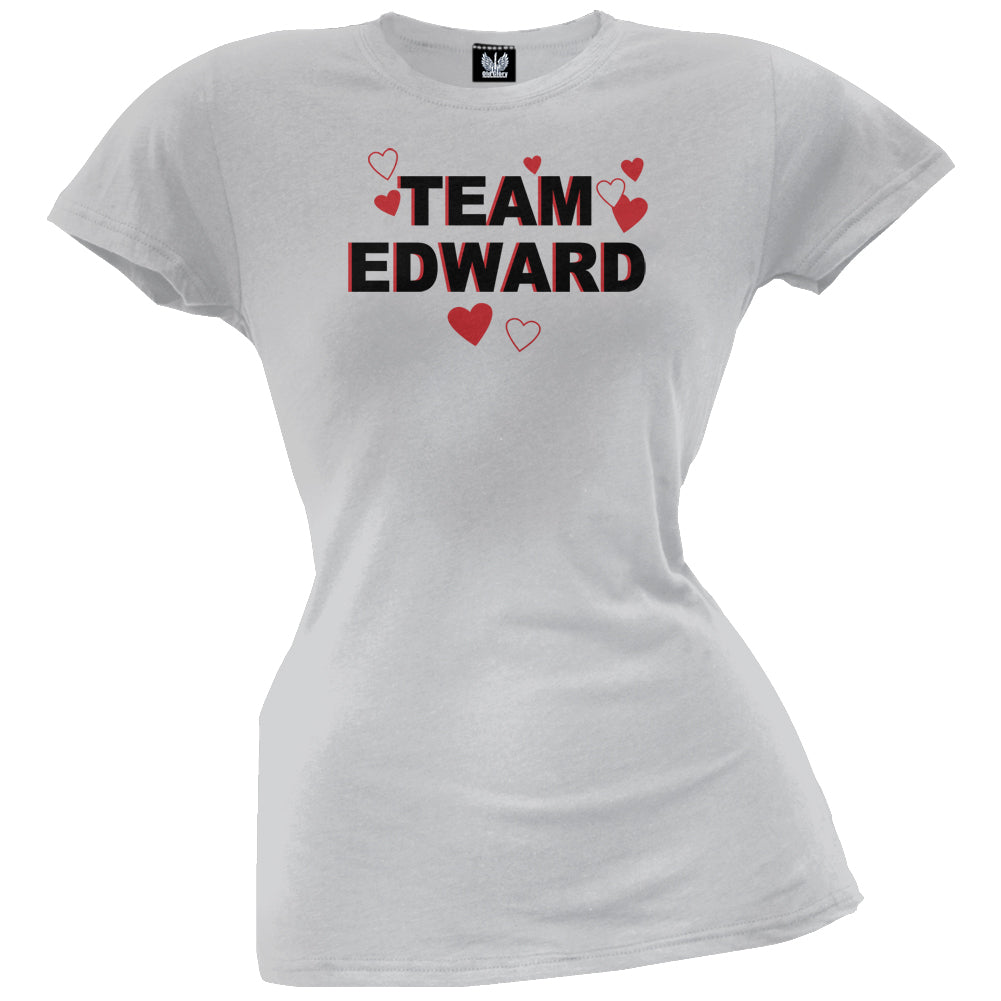 Team Edward Juniors T-Shirt Juniors T-Shirts Old Glory LG Grey